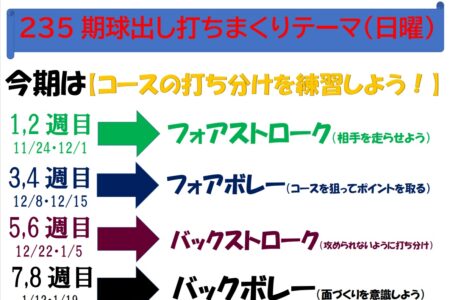 235期日曜球出し打ちまくりテーマ