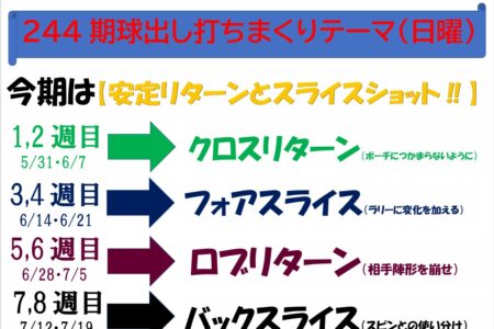 244期日曜球出し打ちまくりテーマ
